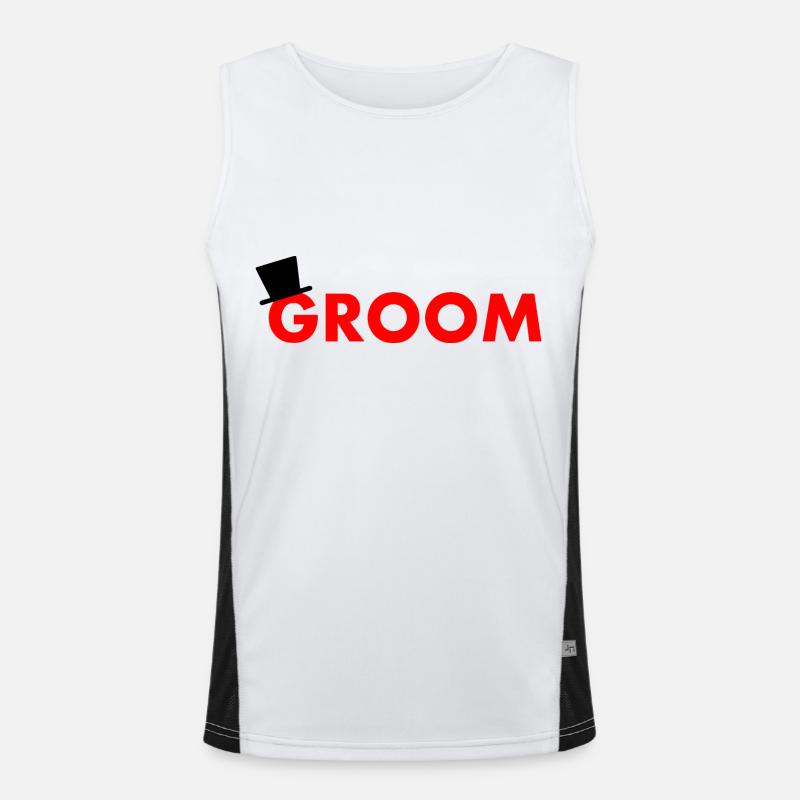 Groom Funktionelles Kontrast-Tank Top für Männer 