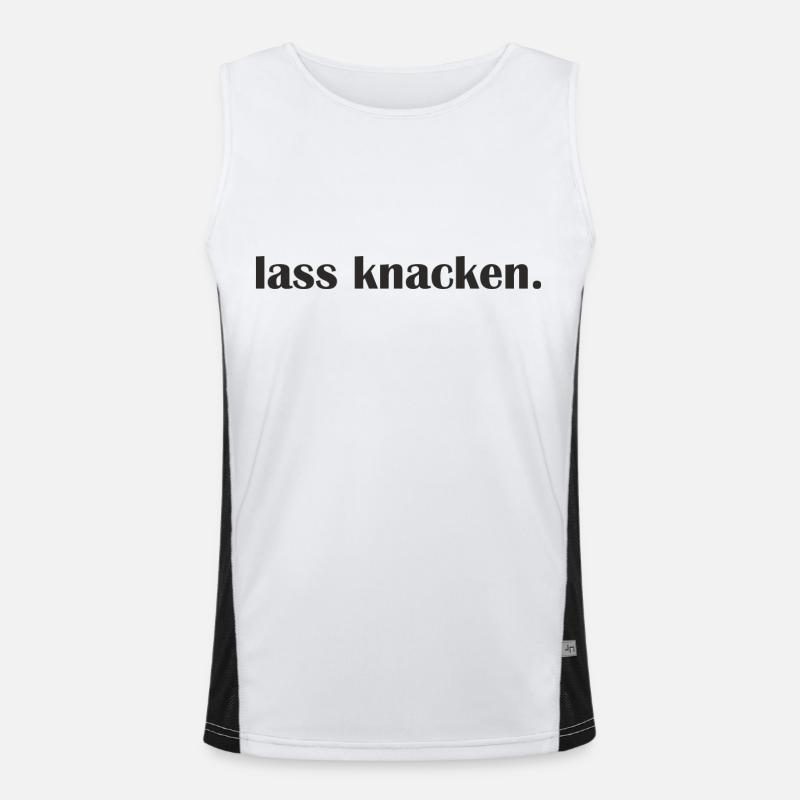 Lass knacken Funktionelles Kontrast-Tank Top für Männer 