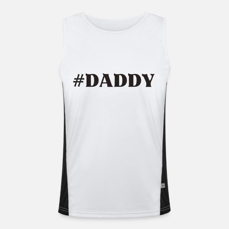Daddy Dad Papa Vater Papi Lieblingsmensch Funktionelles Kontrast-Tank Top für Männer 