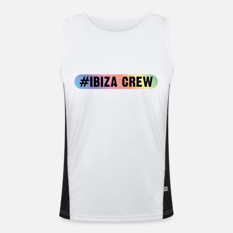 Ibiza Crew Funktionelles Kontrast-Tank Top für Männer 