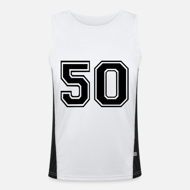 50 Men's Functional Contrast Tank Top 