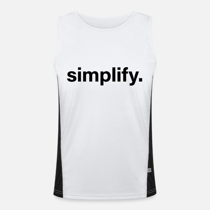simplify Men's Functional Contrast Tank Top 