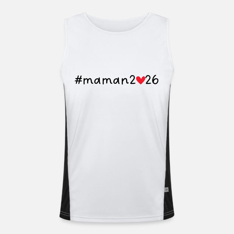 Maman 2026 Débardeur respirant contrasté Homme 