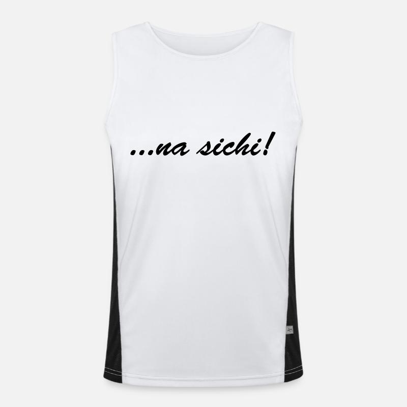 na sichi Funktionelles Kontrast-Tank Top für Männer 