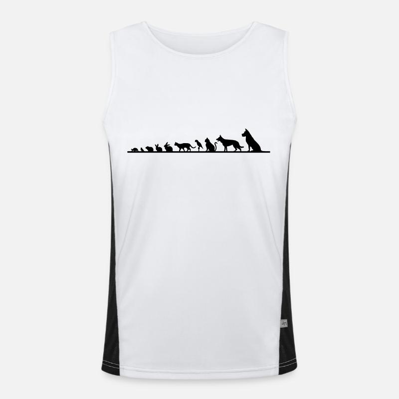 Haustiere Funktionelles Kontrast-Tank Top für Männer 