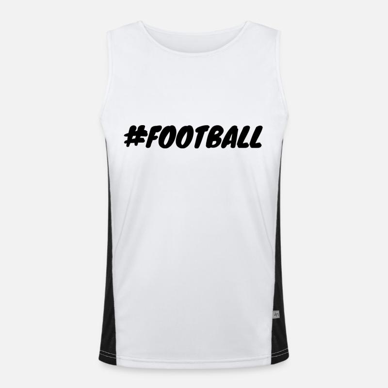 FUSSBALL Geschenkidee Humor Funktionelles Kontrast-Tank Top für Männer 