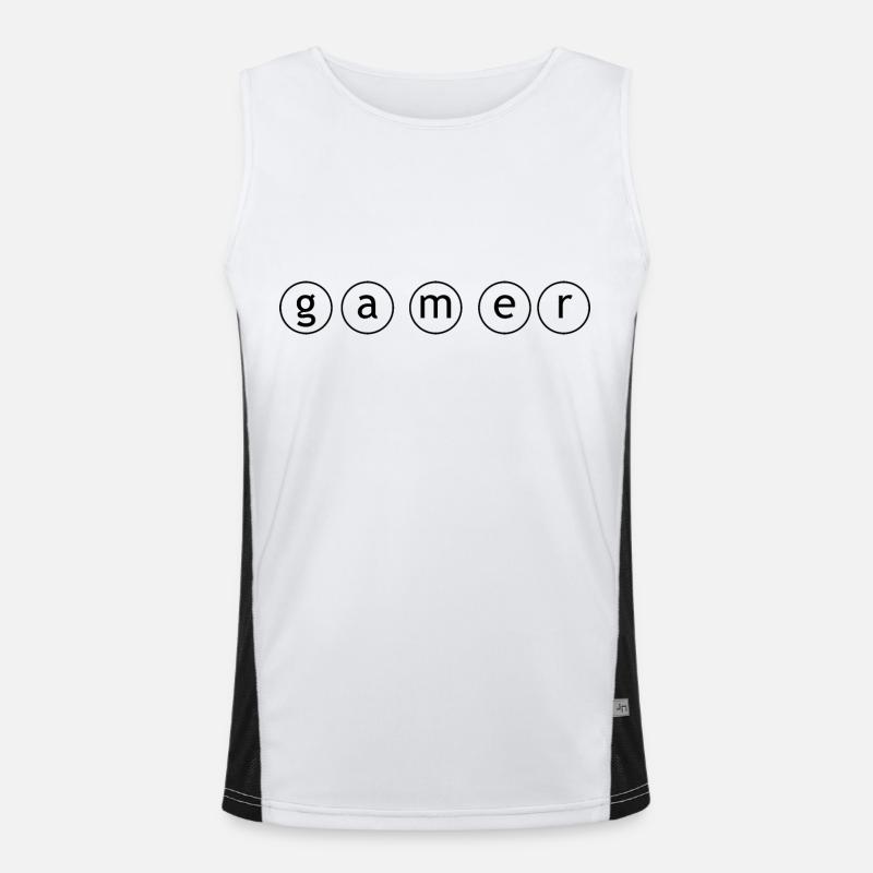 Game Gaming PC Men's Functional Contrast Tank Top 