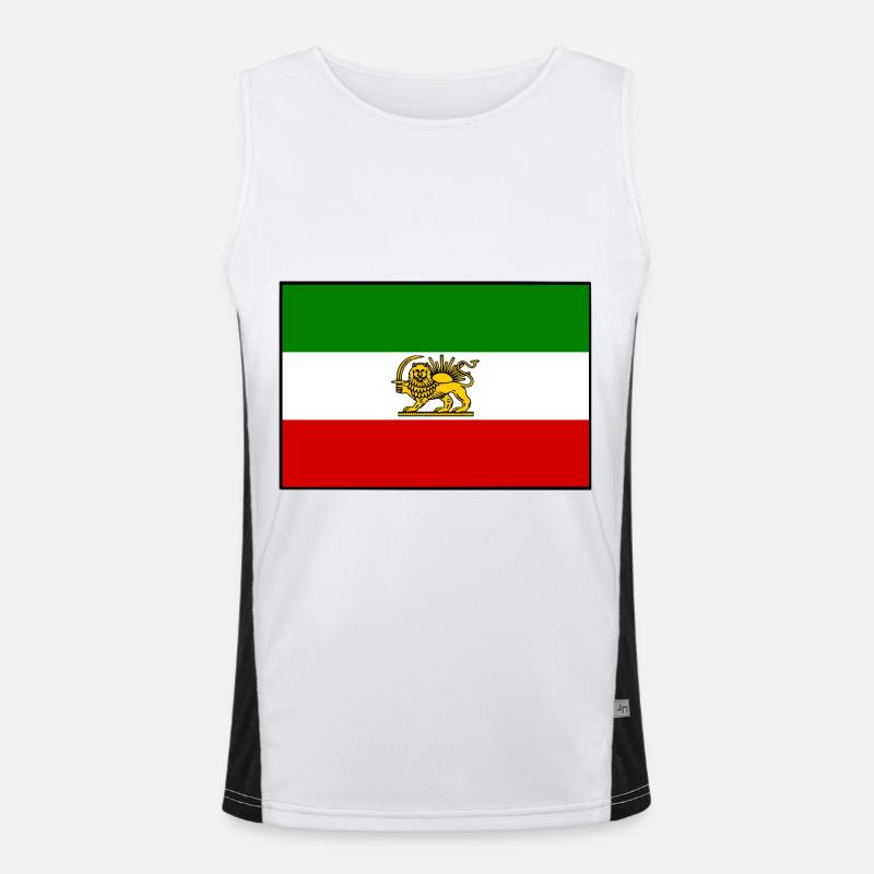 IRAN FLAG Men's Functional Contrast Tank Top 