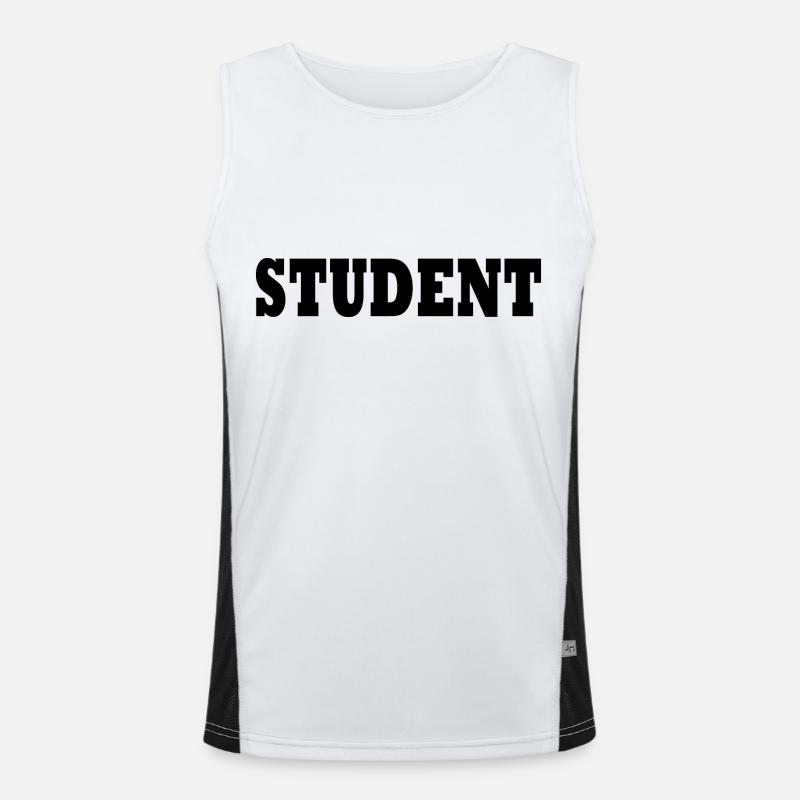 Student Funktionelles Kontrast-Tank Top für Männer 