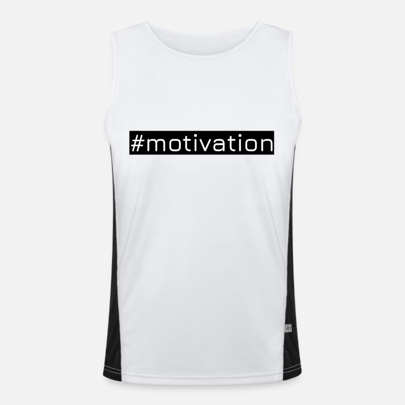 #motivation Men's Functional Contrast Tank Top 