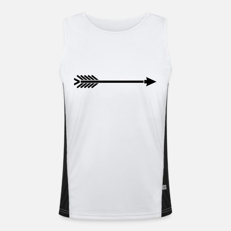 pfeil__ad1 Funktionelles Kontrast-Tank Top für Männer 