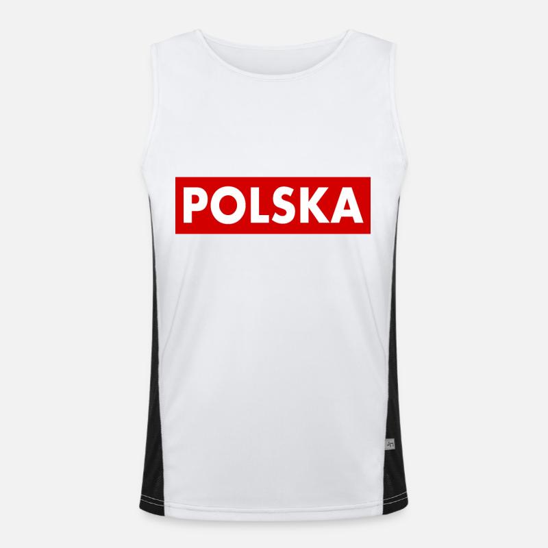 Poland Men's Functional Contrast Tank Top 