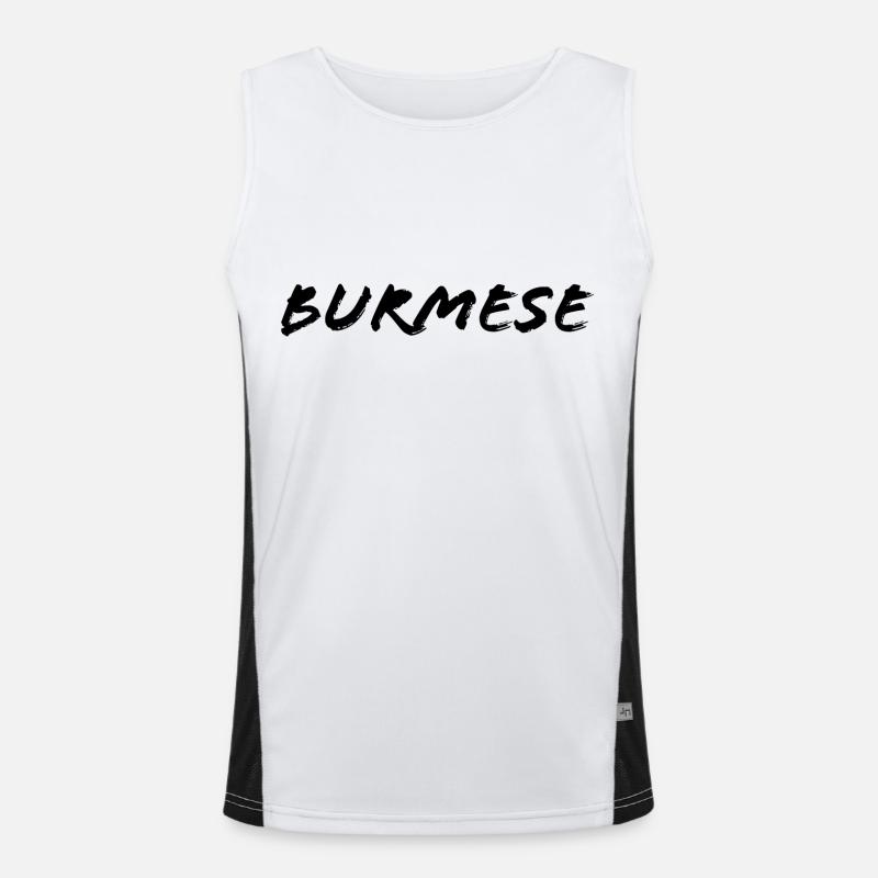 Birmanisch Funktionelles Kontrast-Tank Top für Männer 