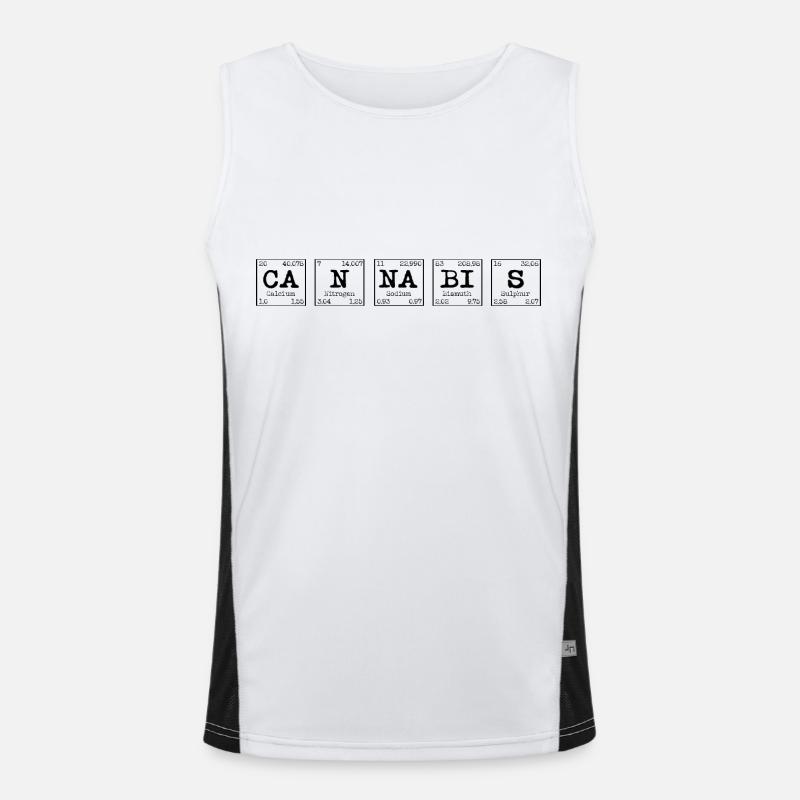 Elemente Ca-N-Na-Bi-S Funktionelles Kontrast-Tank Top für Männer 