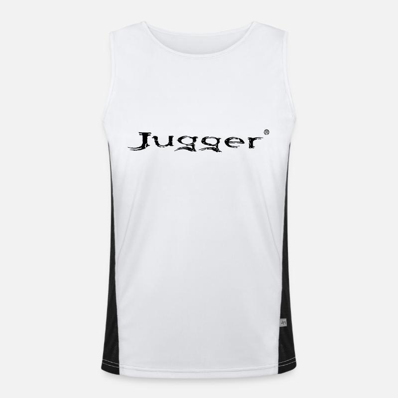 Jugger Schriftzug Funktionelles Kontrast-Tank Top für Männer 
