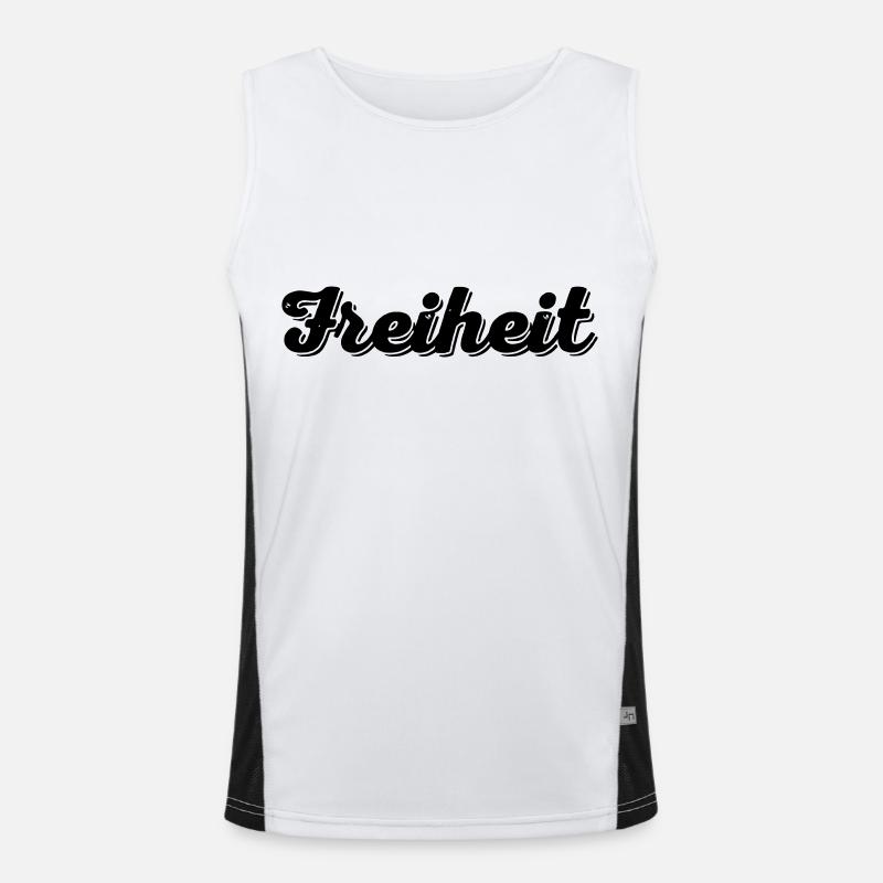 Freiheit Funktionelles Kontrast-Tank Top für Männer 