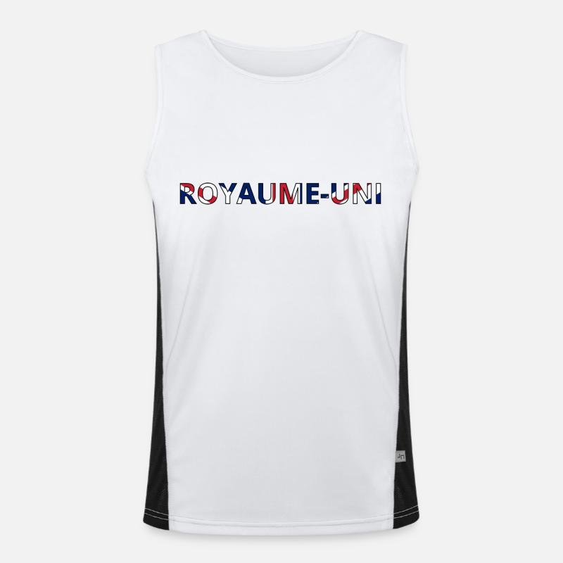 Drapeau Royaume-Uni Débardeur respirant contrasté Homme 