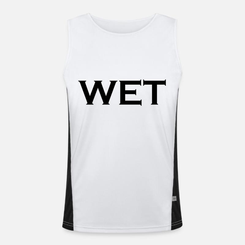 wet Men's Functional Contrast Tank Top 
