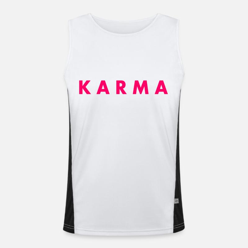 Karma Funktionelles Kontrast-Tank Top für Männer 