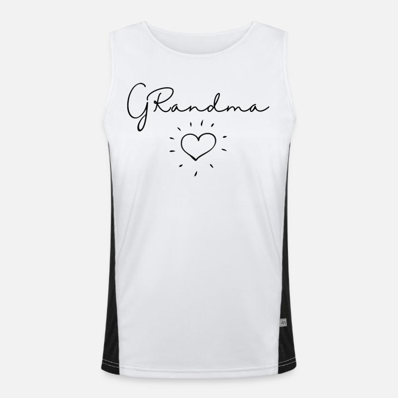 Oma. Oma Geschenk Funktionelles Kontrast-Tank Top für Männer 