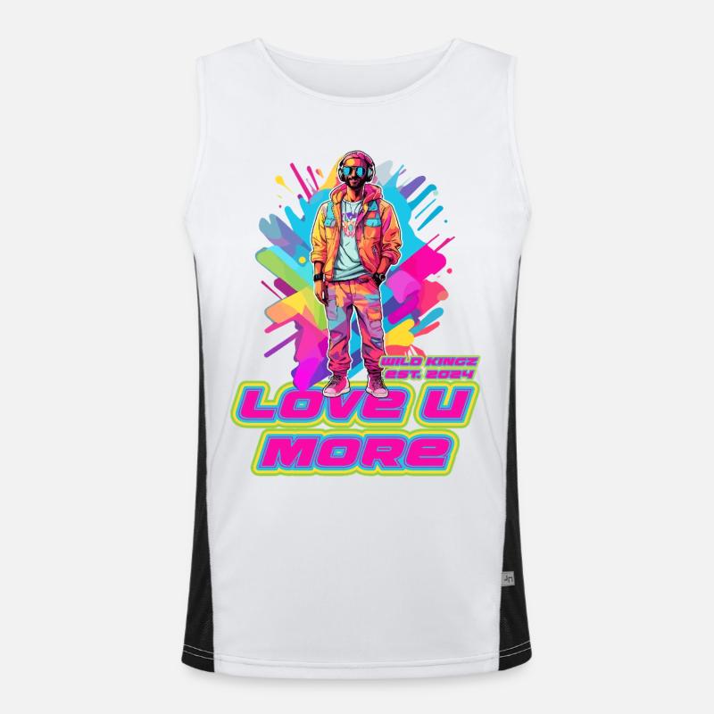 Liebe Funktionelles Kontrast-Tank Top für Männer 