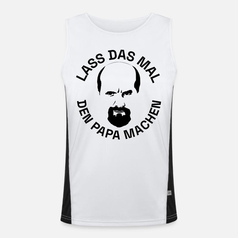 Stromberg Lass Das Mal Den Papa Machen Mit Bernd Funktionelles Kontrast-Tank Top für Männer 