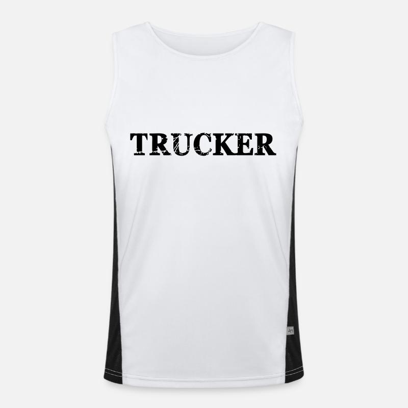 Trucker Funktionelles Kontrast-Tank Top für Männer 