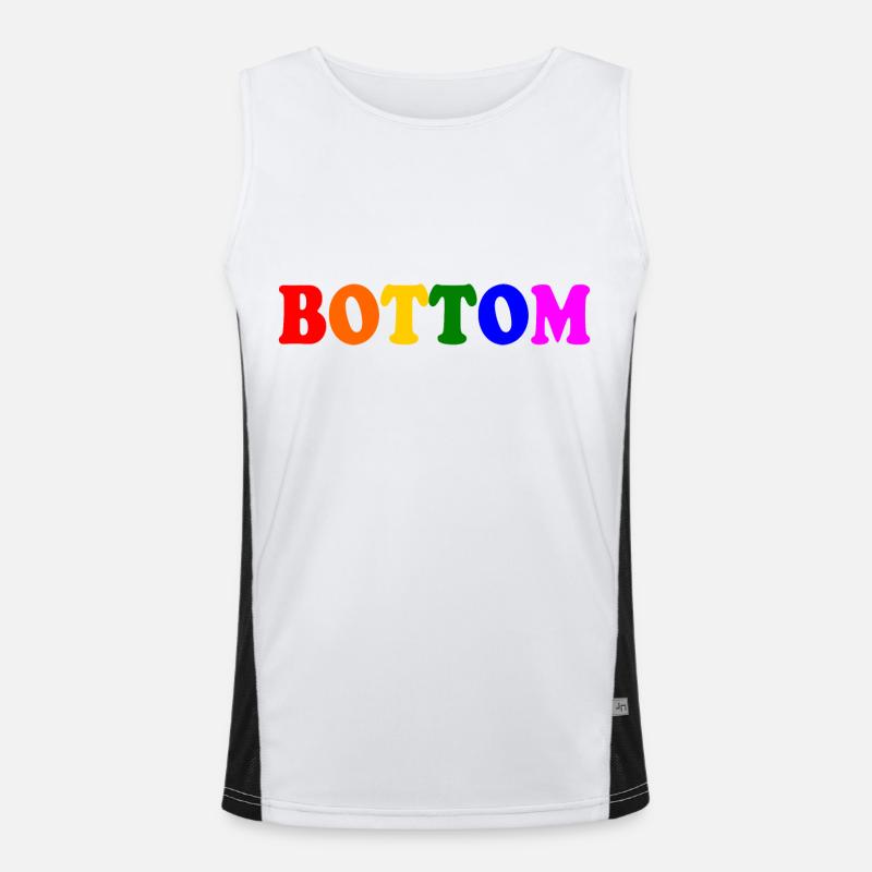 Bottom Men's Functional Contrast Tank Top 