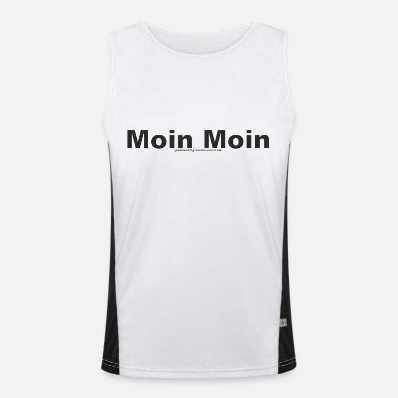 Moin Moin 1 Funktionelles Kontrast-Tank Top für Männer 