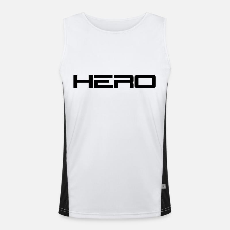 Hero Logo Funktionelles Kontrast-Tank Top für Männer 