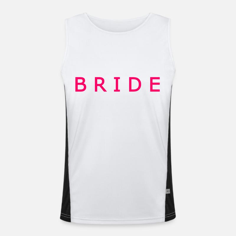 Bride - Men's Functional Contrast Tank Top - white/black