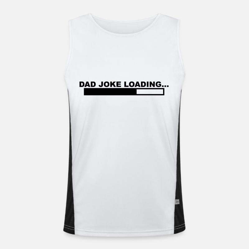 A cool "Dad Joke Loading" design for him Men's Functional Contrast Tank Top 