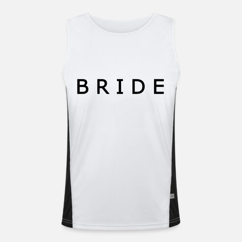 Bride - Men's Functional Contrast Tank Top - white/black