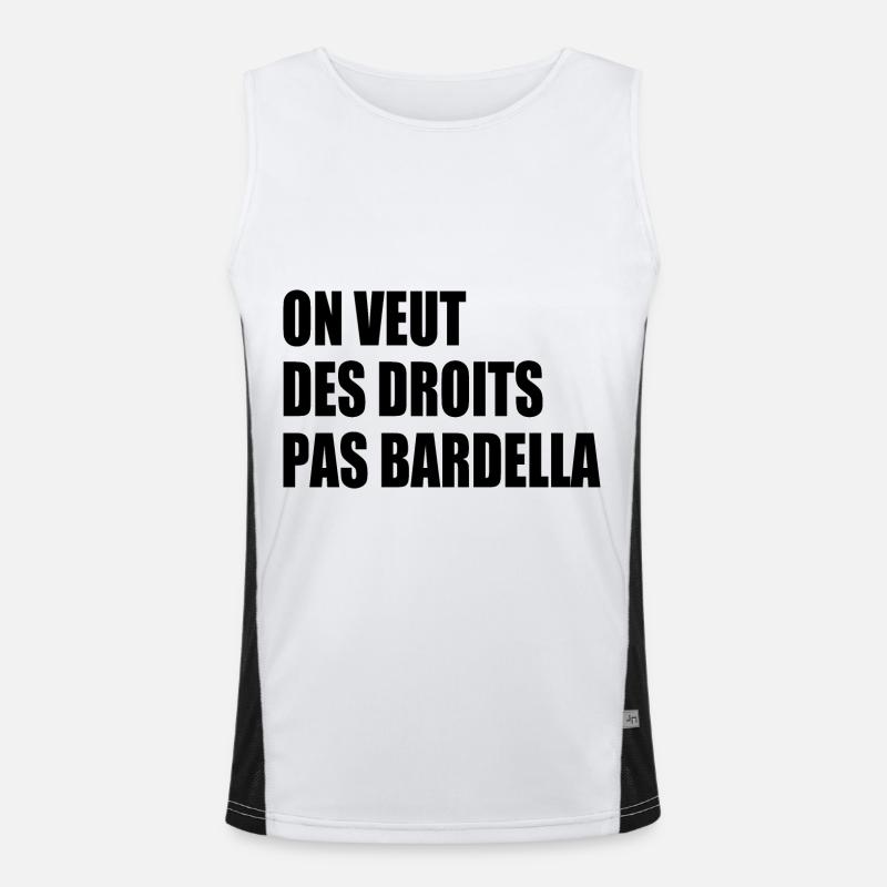 We want rights, not Bardella Men's Functional Contrast Tank Top 