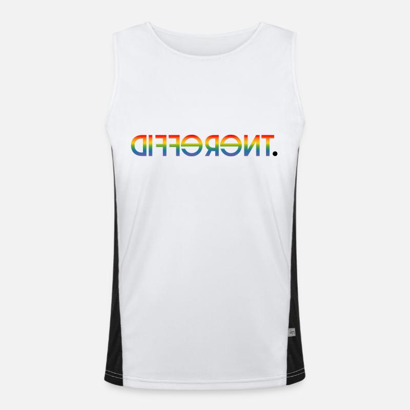 different Men's Functional Contrast Tank Top 