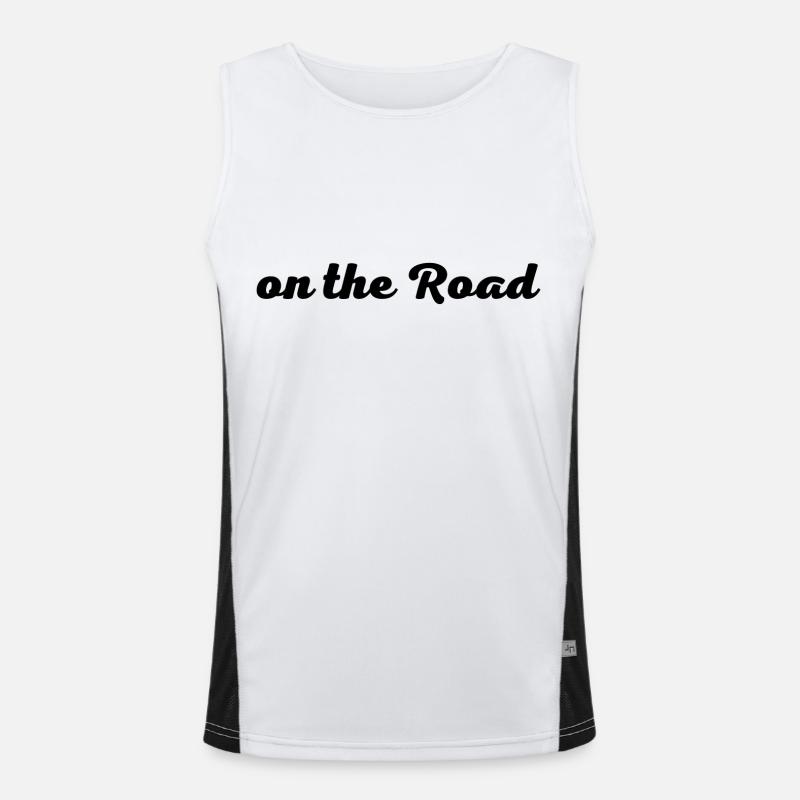 On the Road Funktionelles Kontrast-Tank Top für Männer 