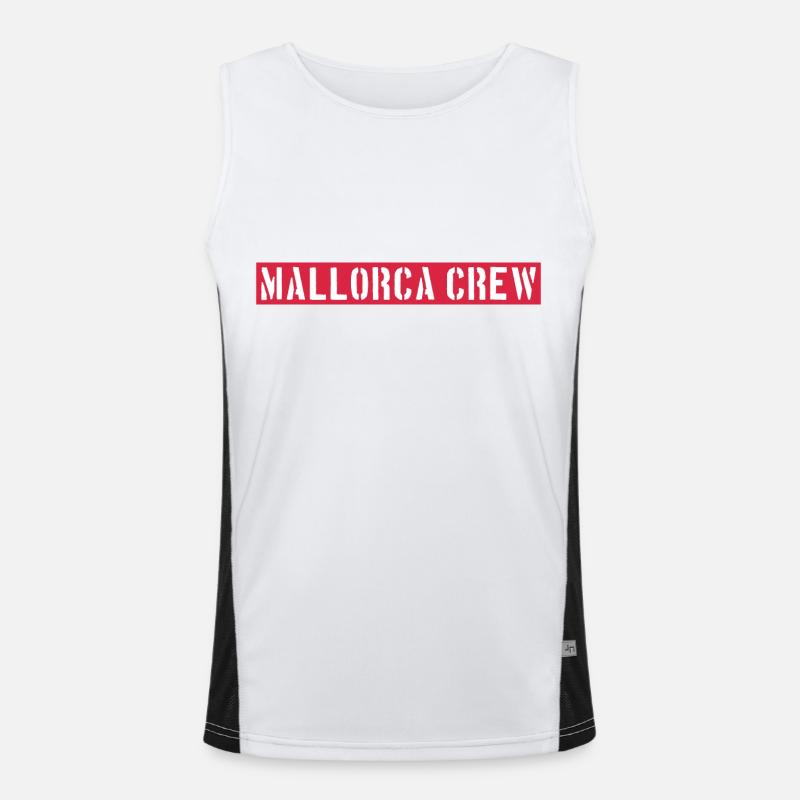 Mallorca Crew Funktionelles Kontrast-Tank Top für Männer 