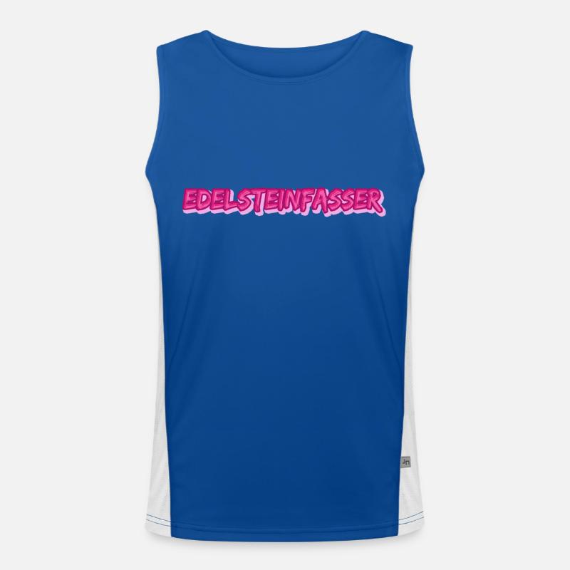 Gift for gem setters Men's Functional Contrast Tank Top 