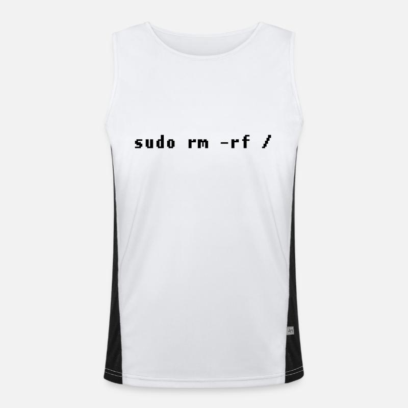 Lustiges Linux Admin Design Funktionelles Kontrast-Tank Top für Männer 