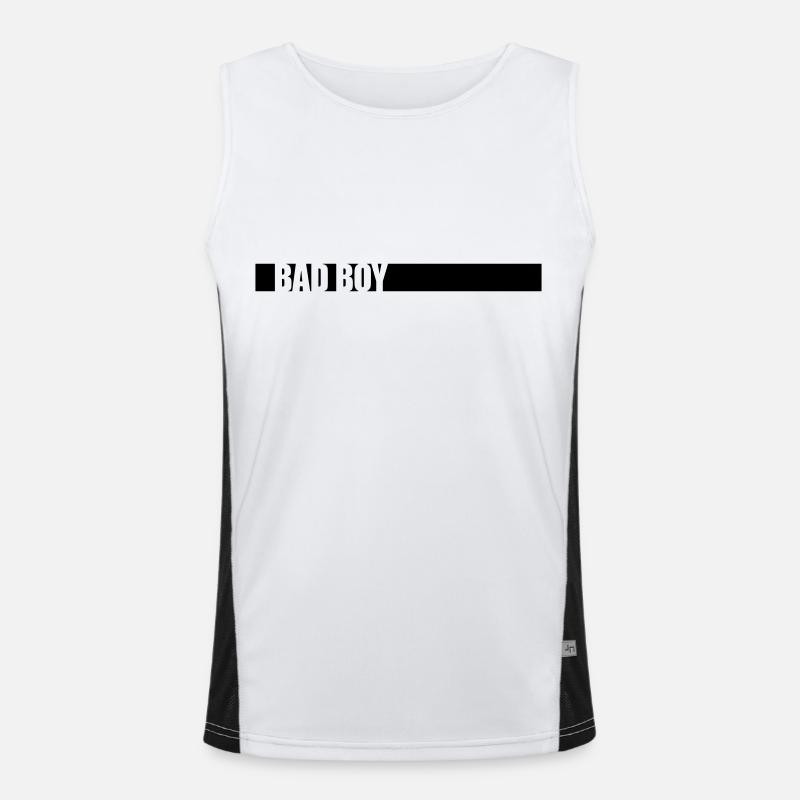 Bad Boy Saying Men's Functional Contrast Tank Top 