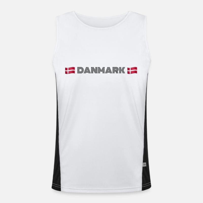 DÄNEMARK Funktionelles Kontrast-Tank Top für Männer 