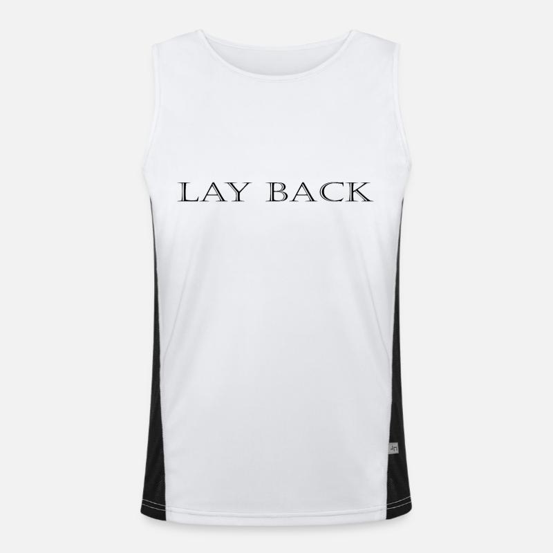 Lay Back Funktionelles Kontrast-Tank Top für Männer 