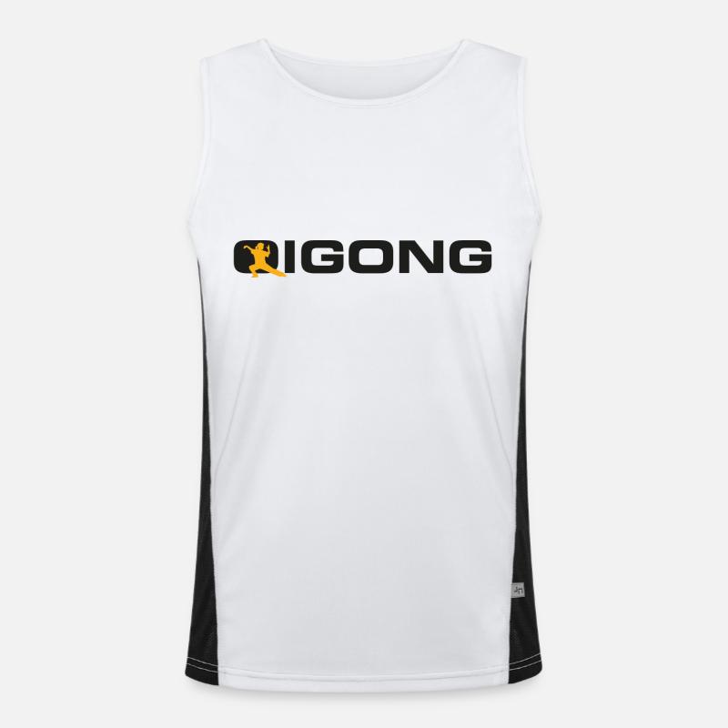 Qigong move Men's Functional Contrast Tank Top 