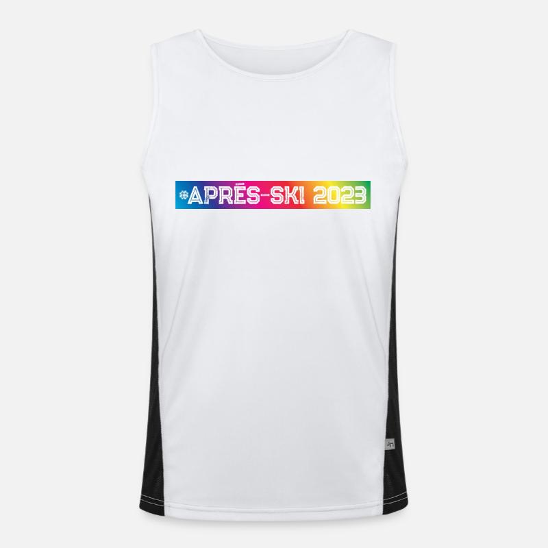 Apres Ski 2023 Bunt Funktionelles Kontrast-Tank Top für Männer 