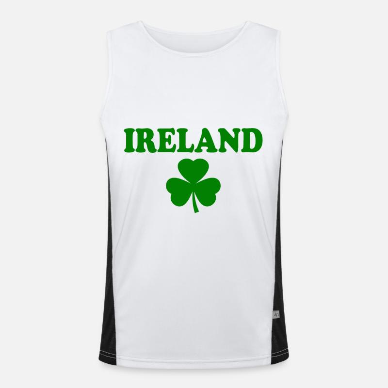 Trèfle d’Irlande Trèfles Débardeur respirant contrasté Homme 