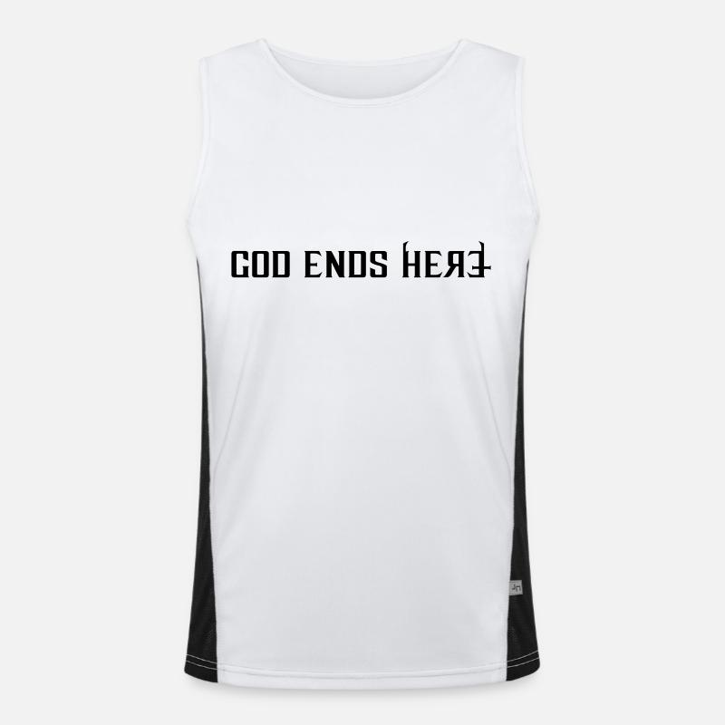 God ends Funktionelles Kontrast-Tank Top für Männer 