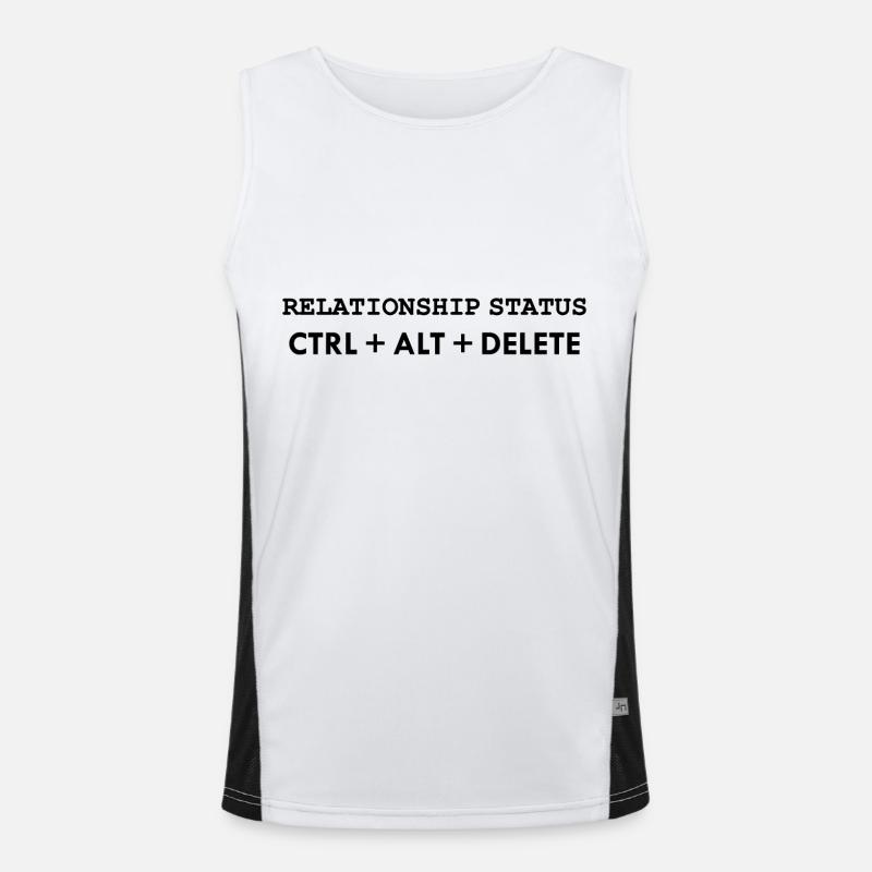 État de la relation CTRL ALT DELETE Débardeur respirant contrasté Homme 