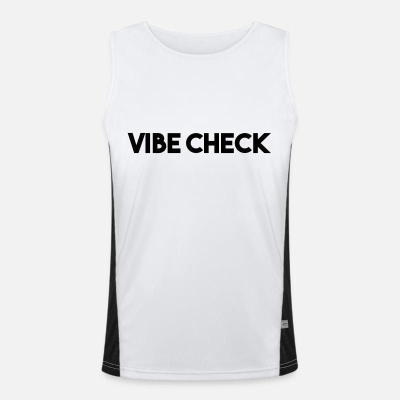 VIBE-CHECK Funktionelles Kontrast-Tank Top für Männer 