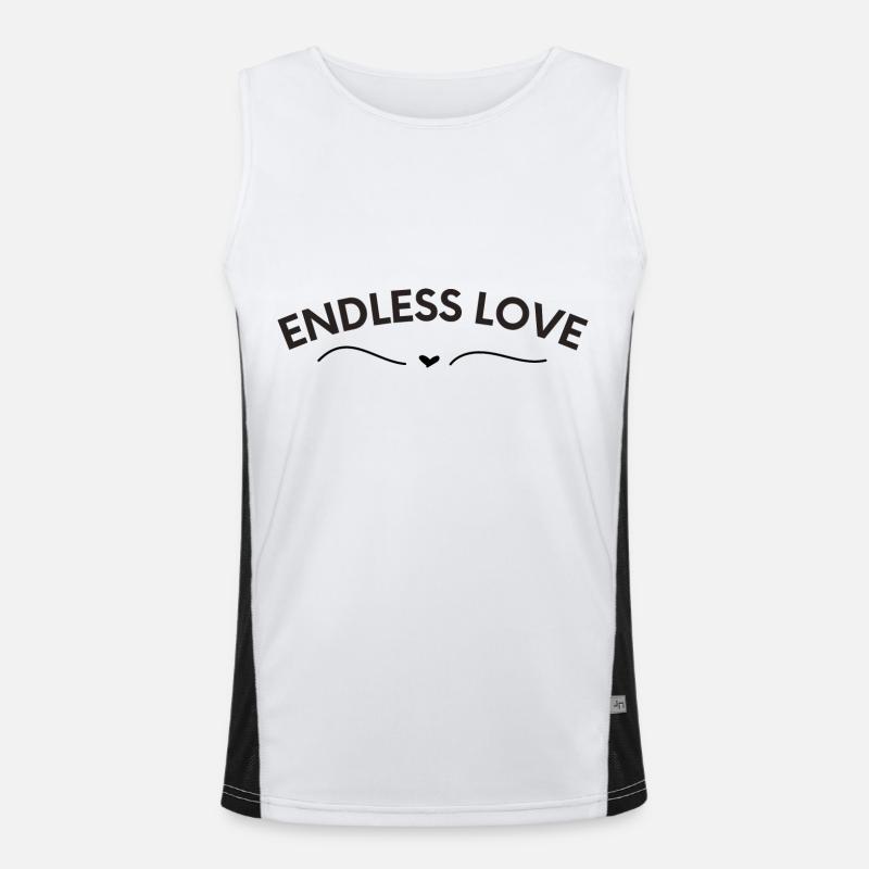Endless love Men's Functional Contrast Tank Top 