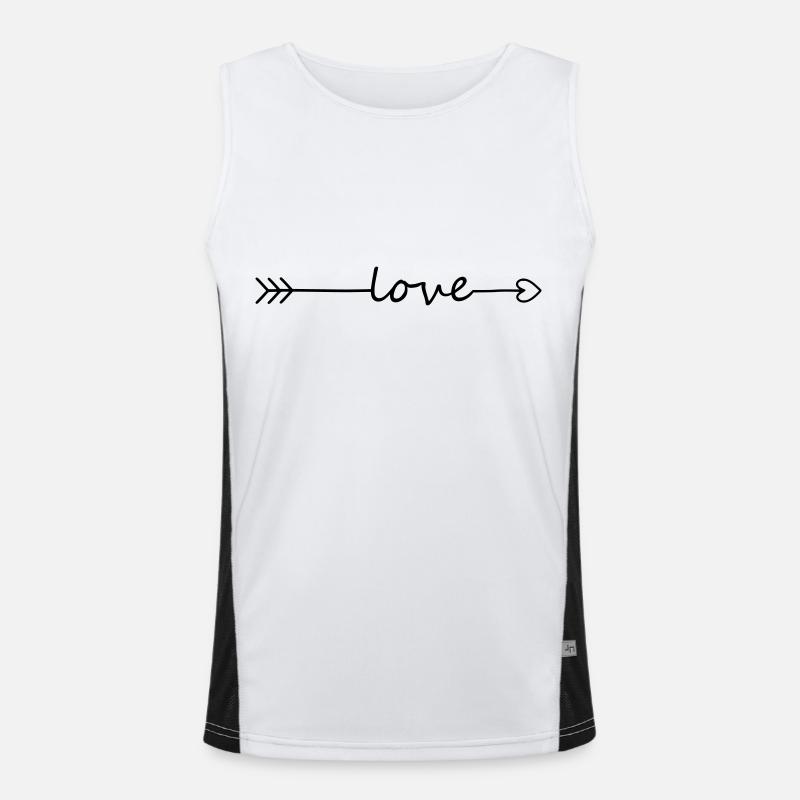 Heart Arrow Love Men's Functional Contrast Tank Top 